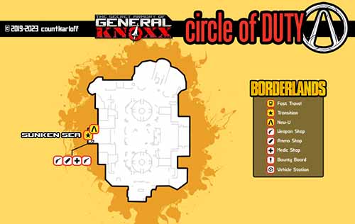 Circle of Duty loot map