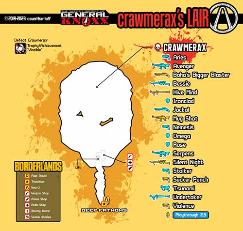 Crawmerax's Lair loot map