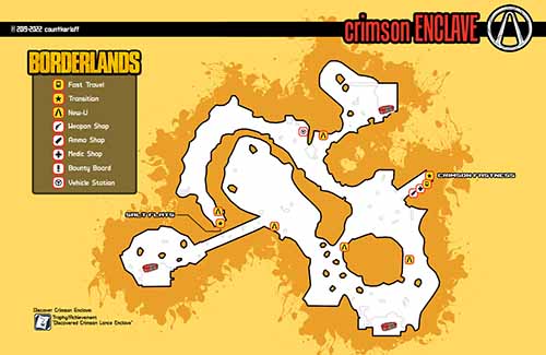 Crimson Enclave loot map