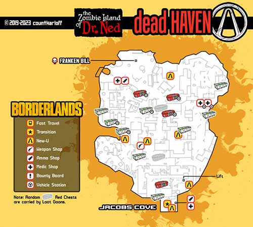 Dead Haven loot map