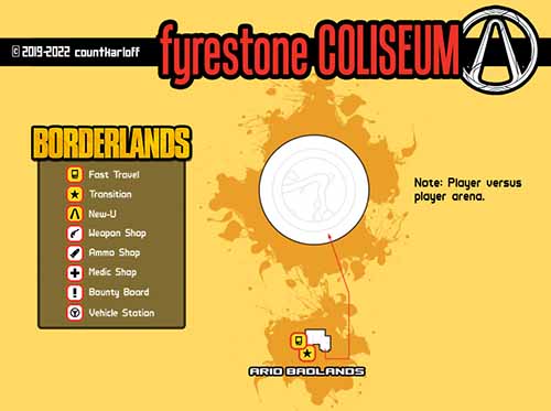 Fyrestone Coliseum loot map