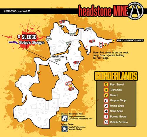 Headstone Mine loot map