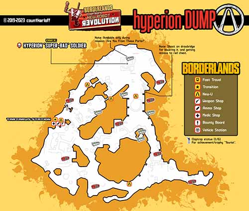 Hyperion Dump loot map