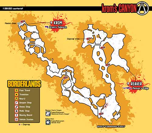 Krom's Canyon loot map