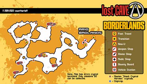 Lost Cave loot map