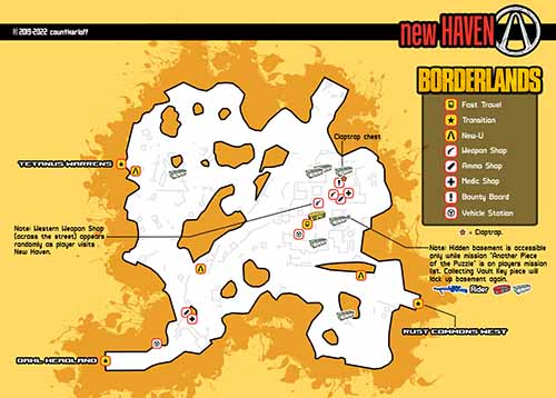 New Haven loot map