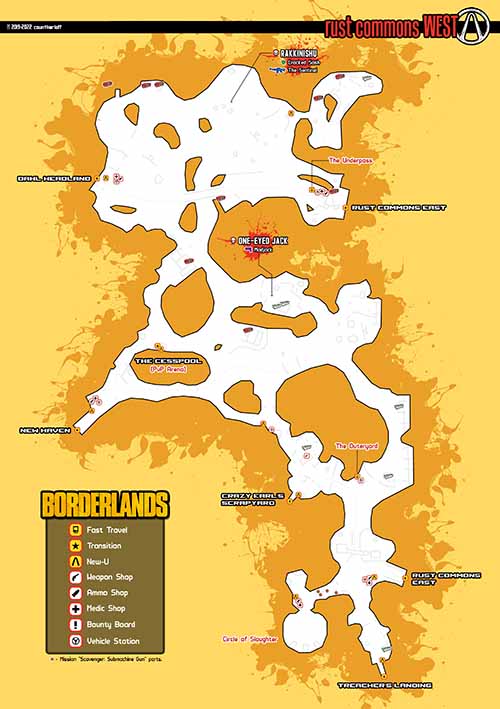 Rust Commons West loot map