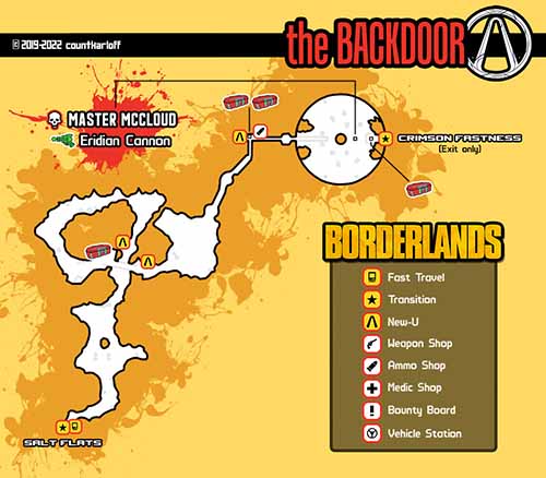 The Backdoor loot map