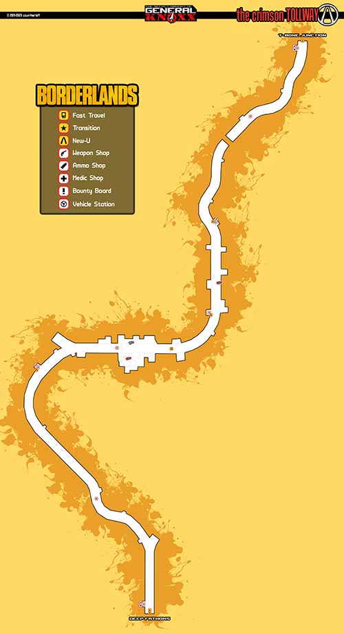 The Crimson Tollway loot map