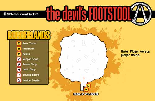 The Devil's Footstool loot map