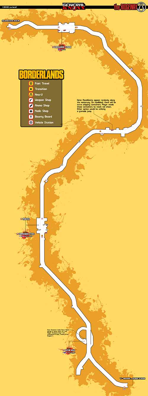 The Ridgeway loot map