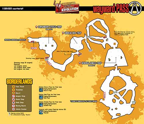 Wayward Pass loot map