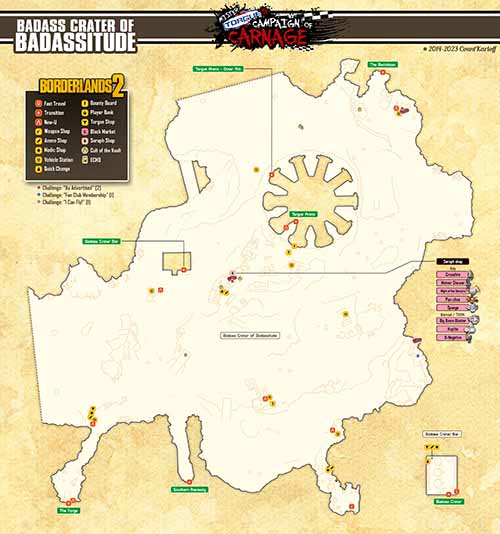 Badass Crater of Badassitude loot map