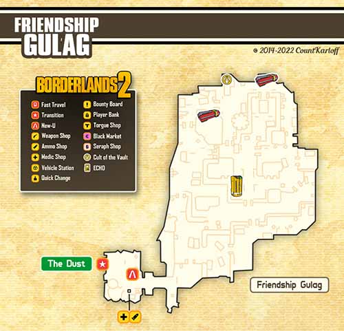Friendship Gulag loot map