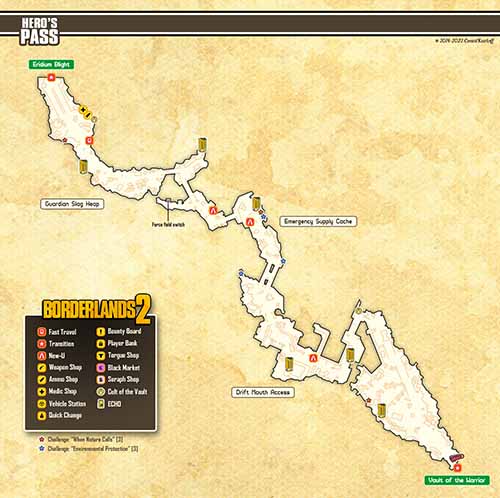 Hero's Pass loot map