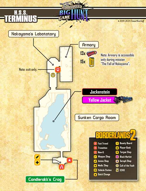 H.S.S. Terminus loot map