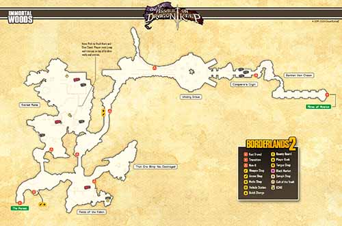 Immortal Woods loot map