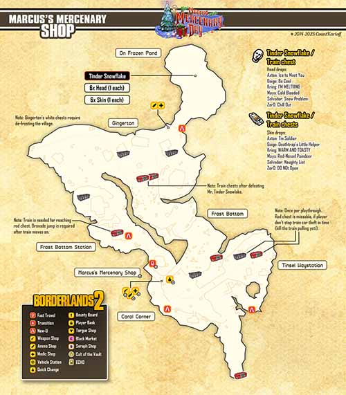 Marcus's Mercenary Shop loot map