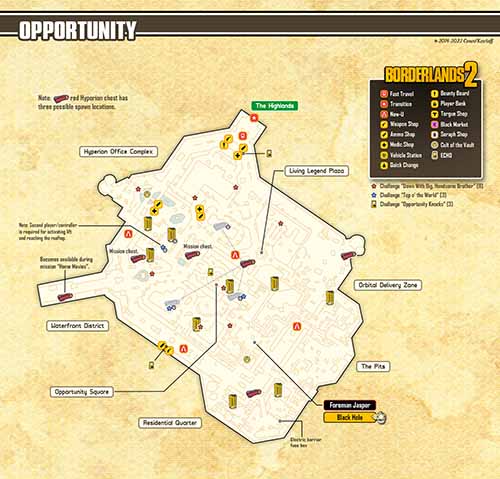 Opportunity loot map