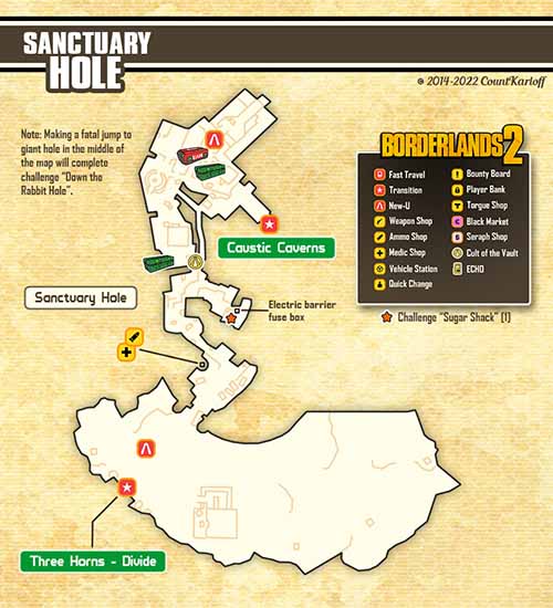 Sanctuary Hole loot map