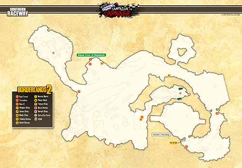 Southern Raceway loot map
