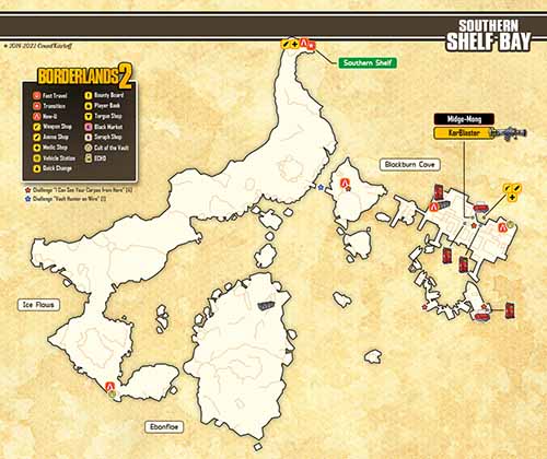 Southern Shelf Bay loot map