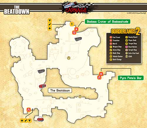 The Beatdown loot map
