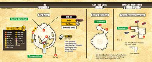 The Bunker loot map