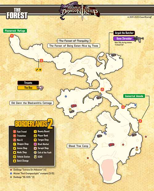 The Forest loot map