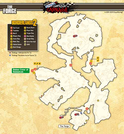 The Forge loot map