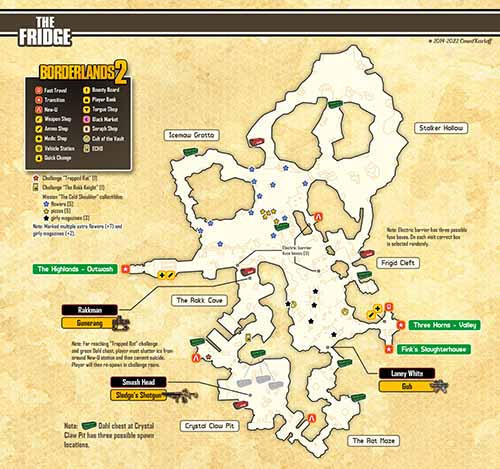 The Fridge loot map