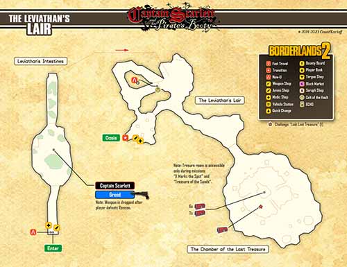 Leviathan's Lair loot map