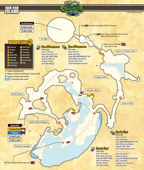Wam Bam Island loot map