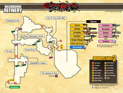 Washburne Refinery loot map