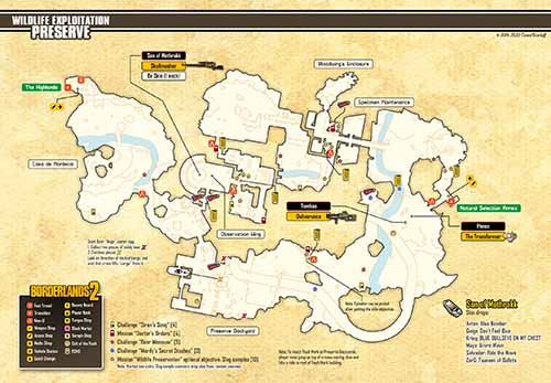 Wildlife Exploitation Preserve loot map